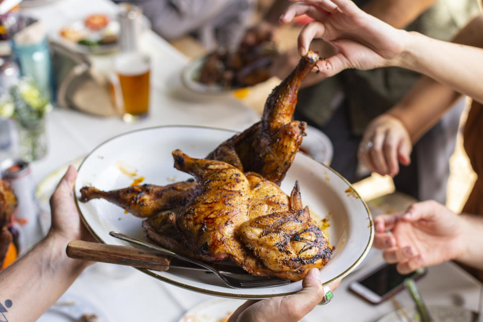 Eating lean meat, like chicken, that is cooked without using saturated fat is a good option. (Getty Images)