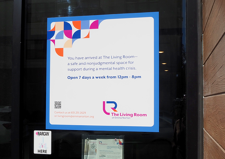Earlier this summer, The Living Room, a new option for people in mental health crisis, opened at the Emma Norton Residence.