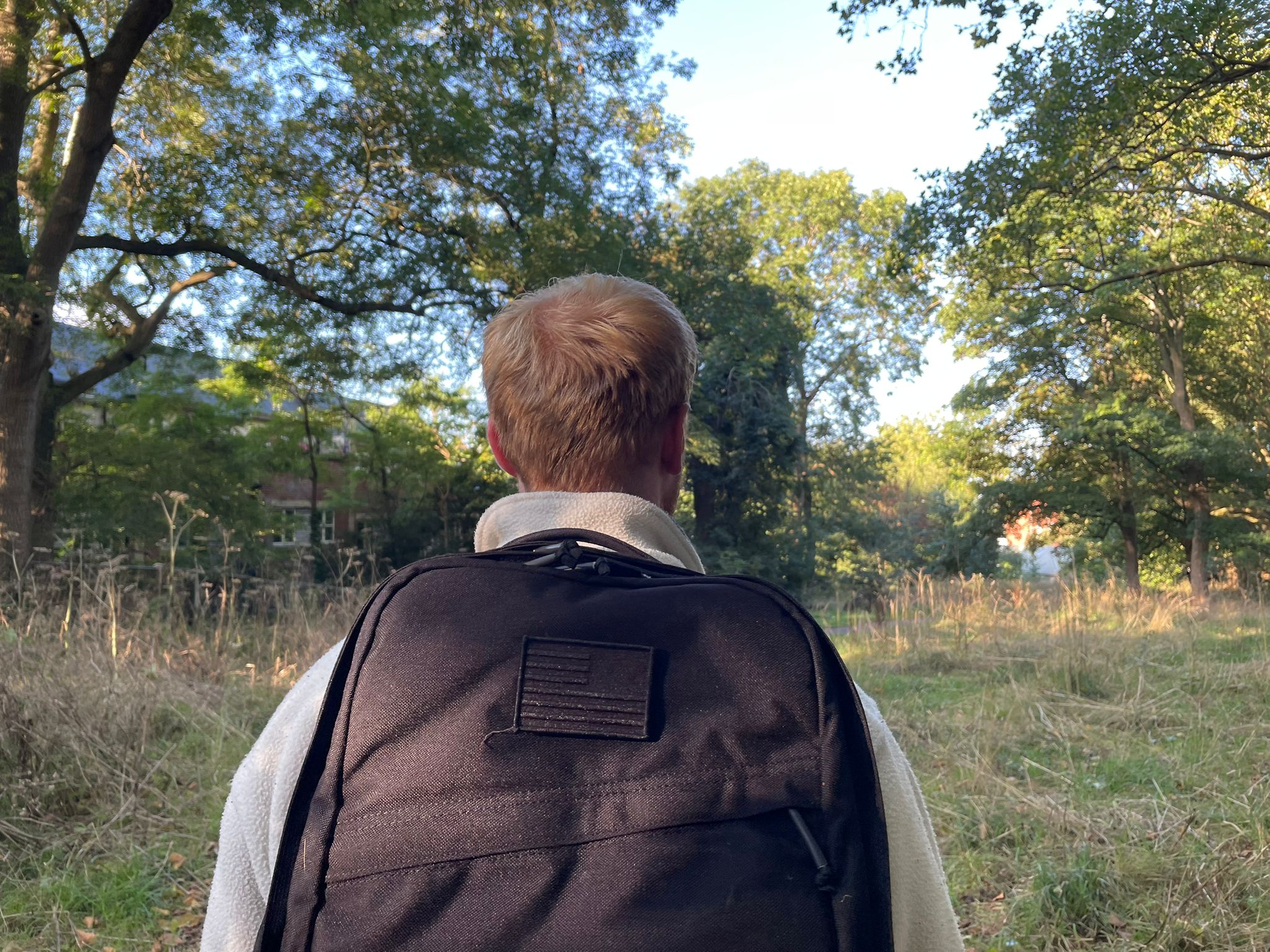 The Independent’s fitness writer Harry Bullmore wearing the GoRuck GR2 weighted backpack