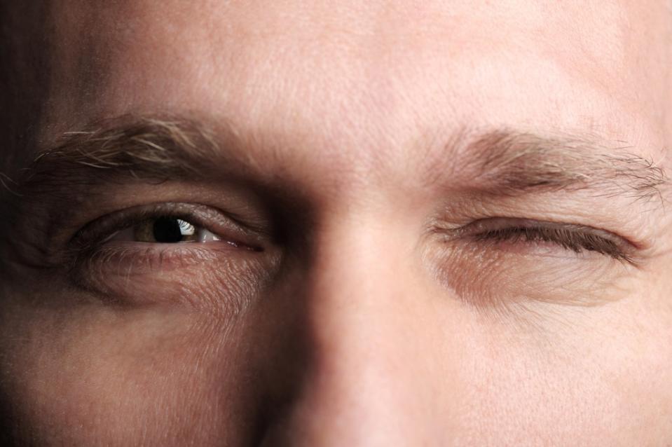Myokymia is the scientific term for the orbicularis oculi, a muscle that surrounds the eye and closes the eyelids, contracting involuntarily. Getty Images