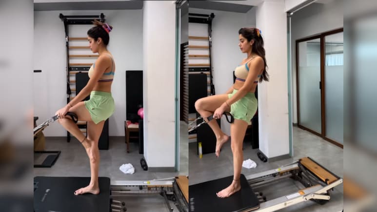 Janhvi Kapoor's "Balancing Act" With A Single Leg Deadlift Is How She Tackles Fitness In The Festive Season