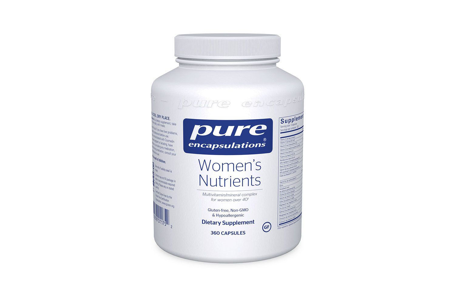 Pure Encapsulations Women's Nutrients Hypoallergenic Multivitamin/Mineral Complex for Women Over 40