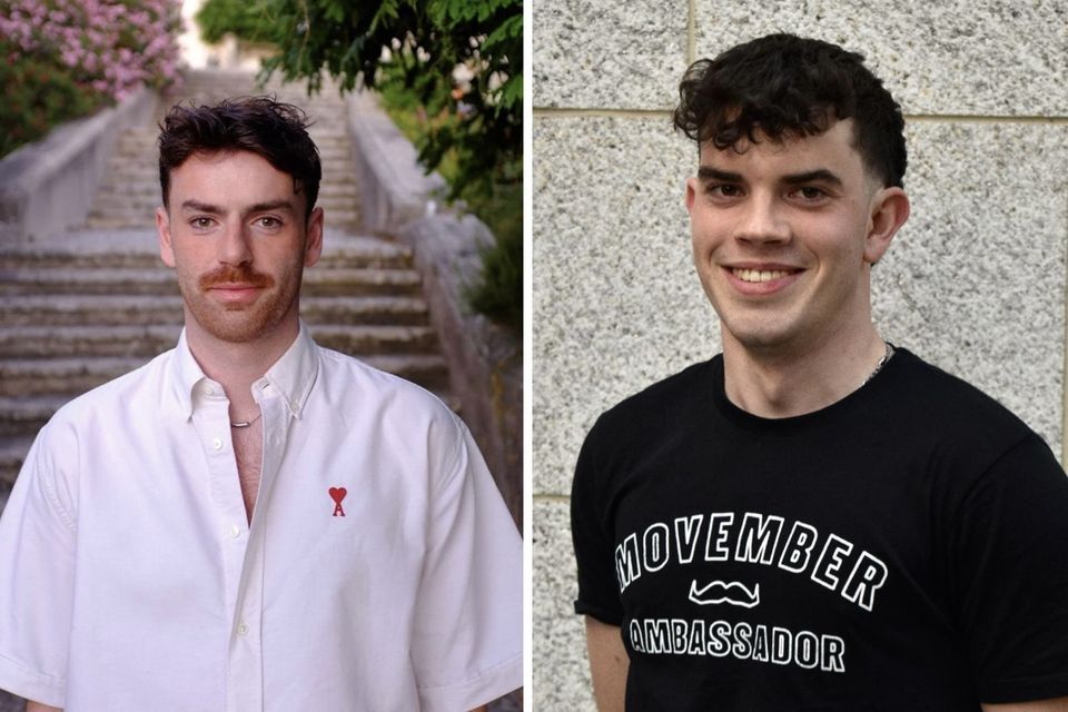 Charlie Dardis (left) and Finnian King (right) share their mental health journeys ahead of Movember