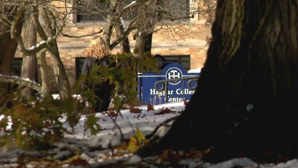 A student walks on the campus of Saint Mary's College. Saint Mary's College has been intentional about reaching out to students in need (WSBT photo)