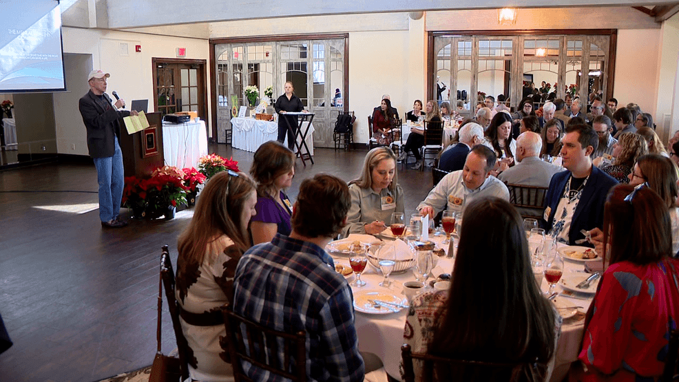  NOV. 20, 2025 - CooperRiis held a "Bountiful Hope Brunch" at Country Club of Asheville to raise funds for those in need. (Photo credit: WLOS Staff){p}{/p}
