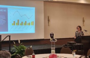 Kari presenting at the FSPA conference