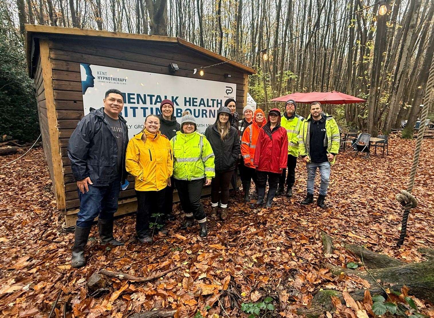 The teams have been building a clearer path to better men’s mental health. Picture: UK Power Networks