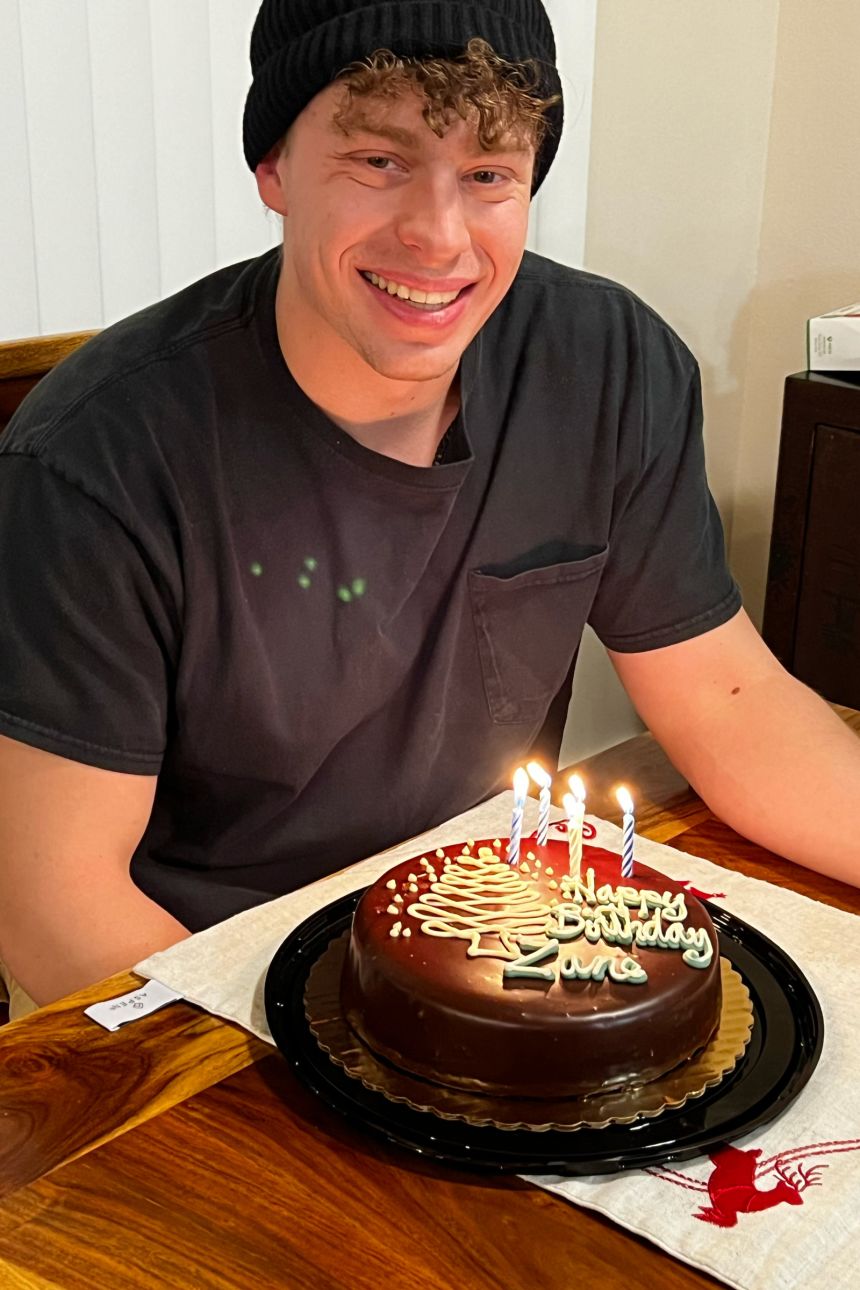 Zane Shamblin celebrating his birthday.