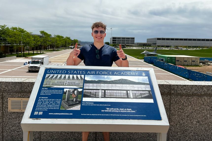 Zane Shamblin at the Air Force Academy.