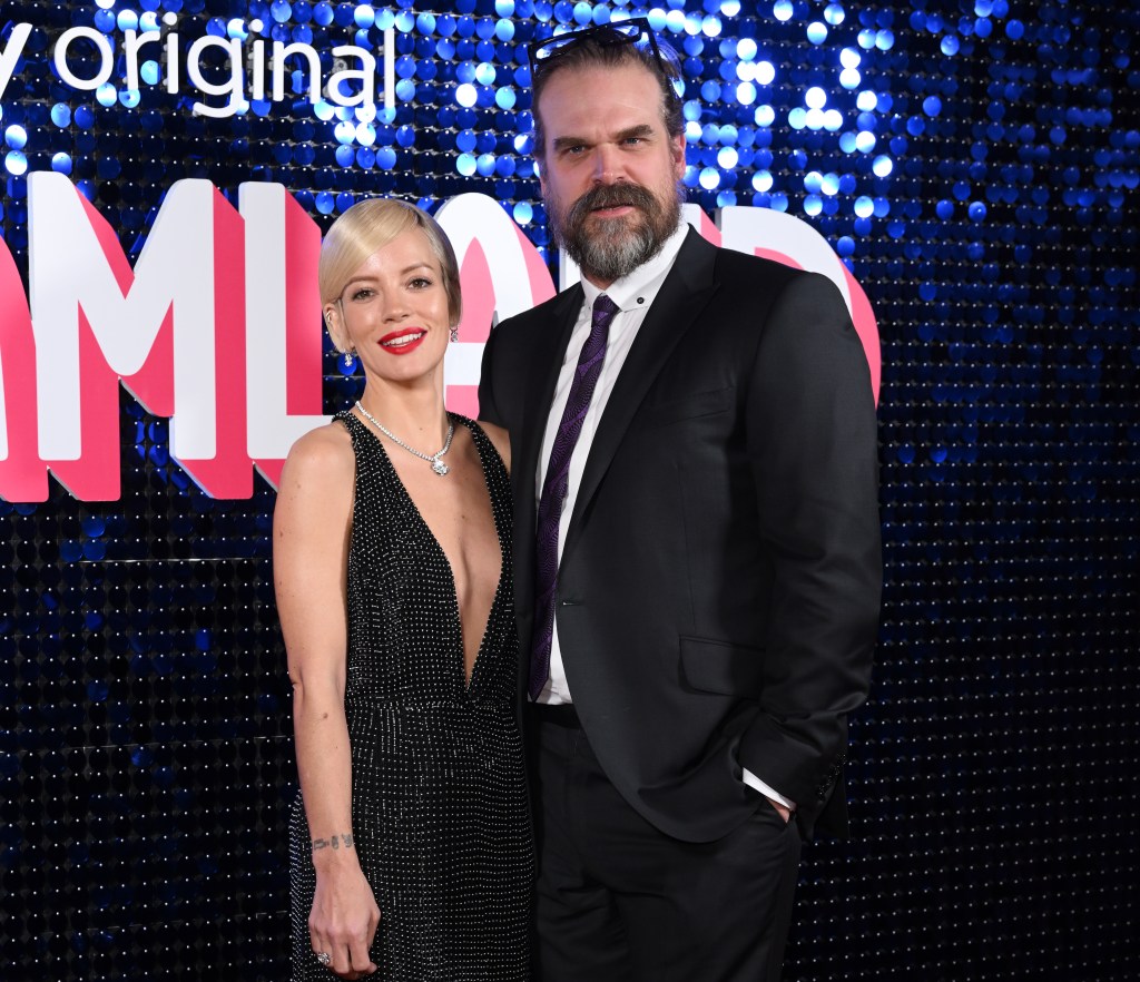 Lily Allen and David Harbour 