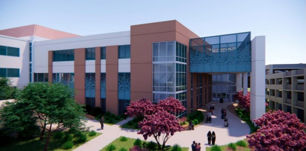 This conceptual rendering shows the possible shape of a new behavioral health campus planned for Rady Children's Hospital in San Diego.
