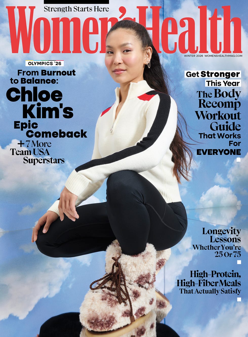 magazine cover featuring fitness and health themes