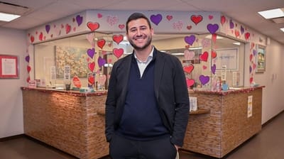 Moshe Schwalb, a psychotherapist at EPIC Long Island in East...