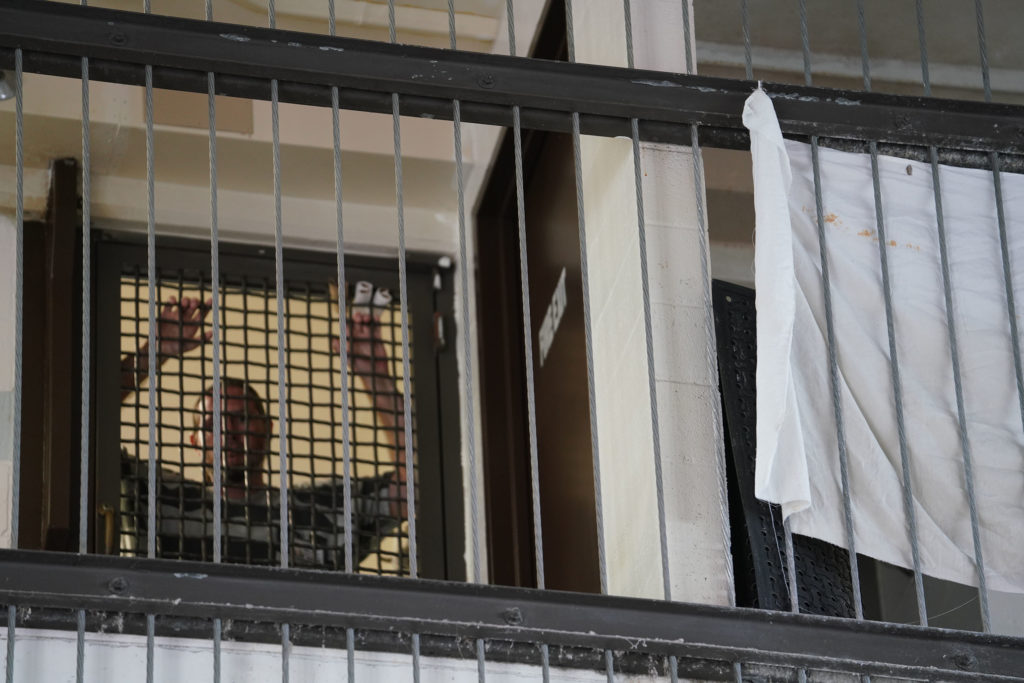 Halawa Correctional Facility inmates in module during tour 2019.