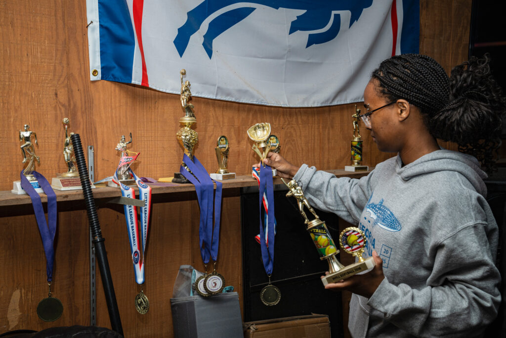 Julissa Hernandez played several sports throughout childhood, her favorite being softball. Credit: Matt Hofmann