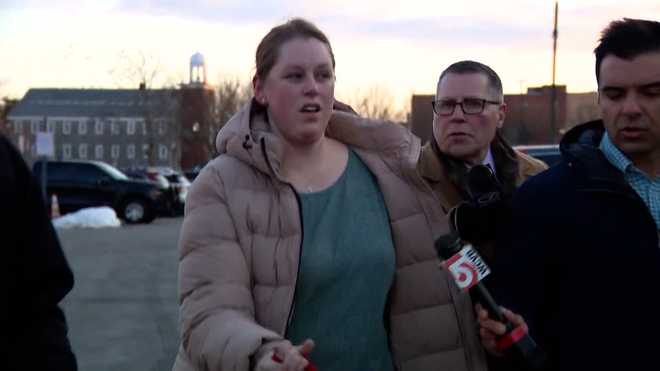 woman says her father opened fire in ri hockey arena