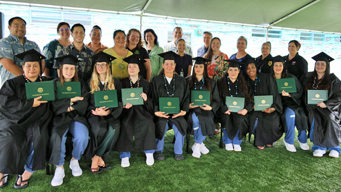W C C C mental health technician graduates in cap and gown