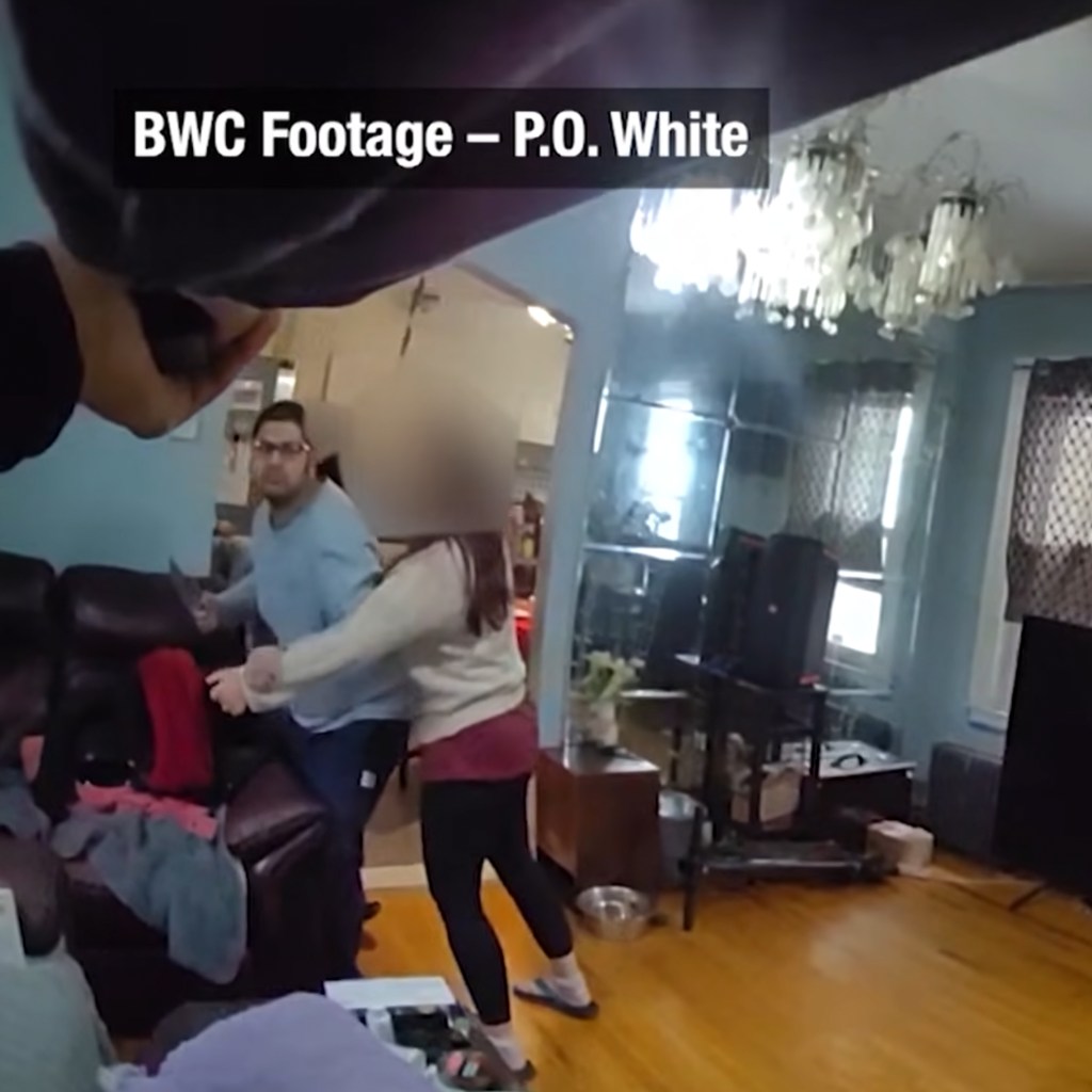 Jabez Chakraborty’s was recorded on NYPD body camera footage approaching officers with a knife after they responded to a 911 call about Chkraborty having a schizophrenia episode inside his family’s Queens home,