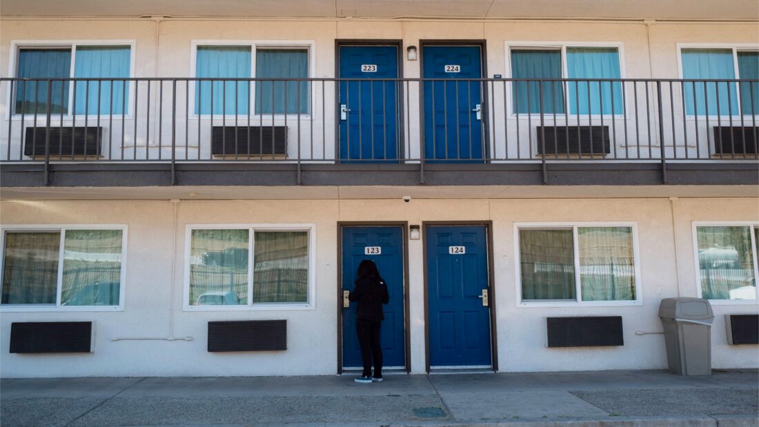 Street Medicine Team Behavioral Health - Physician assistant knocks on door of motel