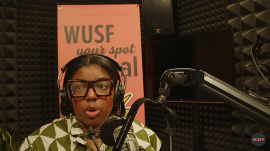 Ayana Lang discusses her book, "Missing Me" during an appearance on WUSF's "Florida Matters Live & Local" on March 3, 2026.