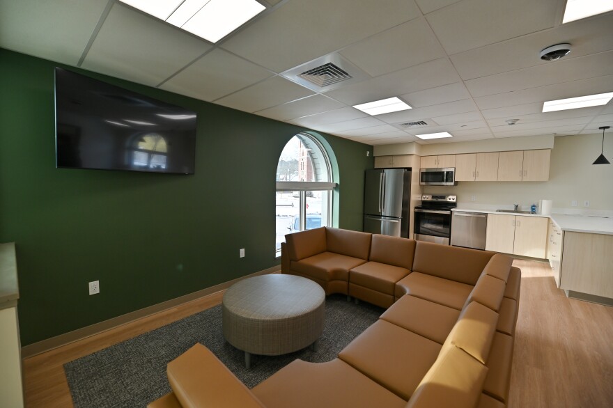 The crisis residential center has a kitchen and common area.