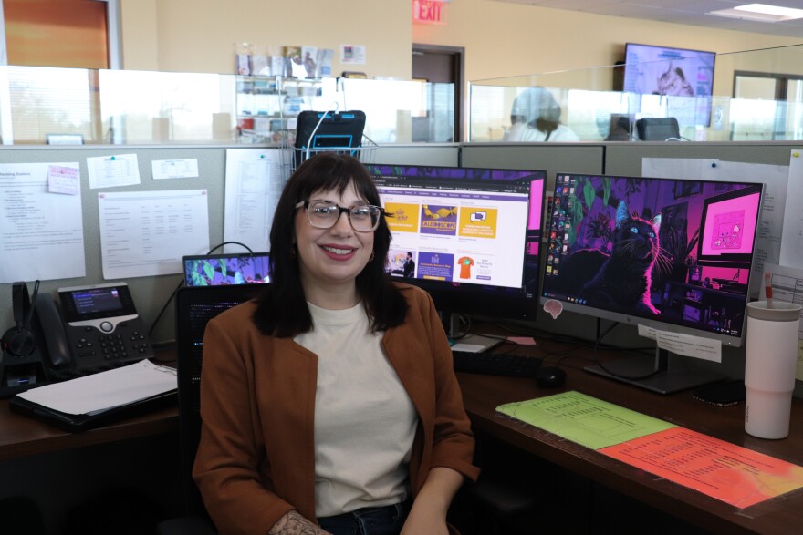 Britni Jacobson works as a peer recovery support specialist for Family & Children’s Services in Tulsa.