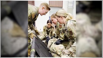 Link to Video:  Senior Airman Tamara Painter and other military personnel