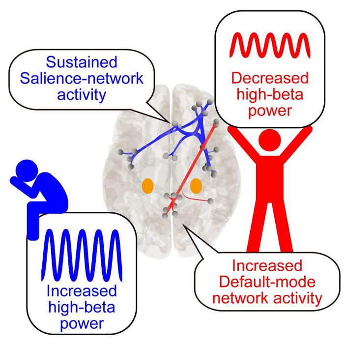 Neural activity related to psychological resilience.