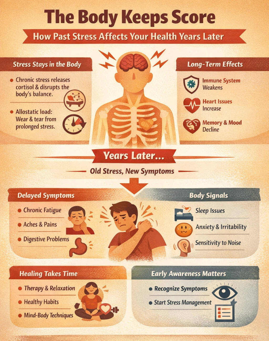 The good news is that with awareness, therapy, and consistent lifestyle changes, the body can gradually heal and regain balance. stress