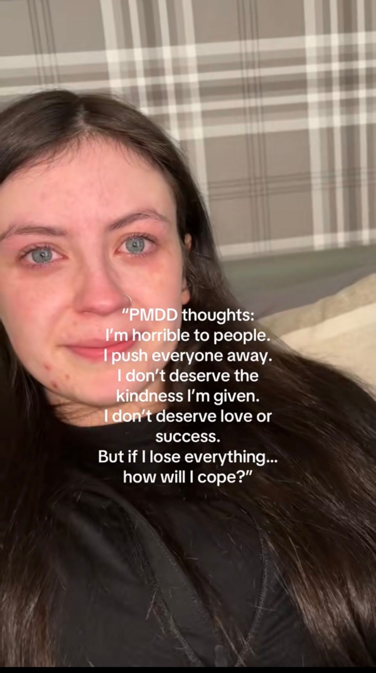 Katie shares her experiences of PMDD on TikTok