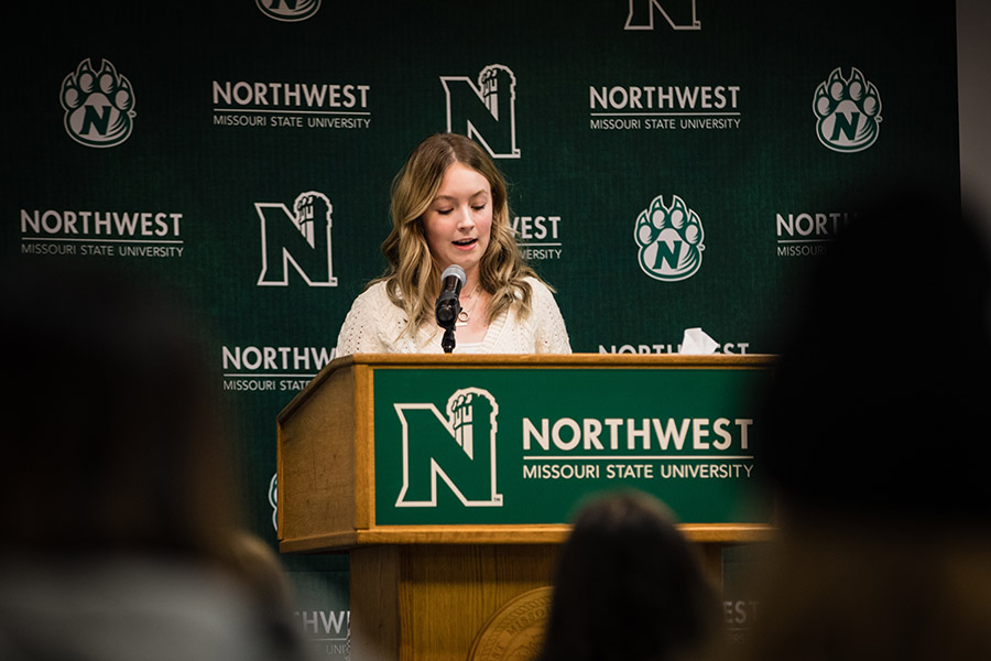 Speakers address a variety of topics during Northwest's annual I Will Listen event. (Photo by Lauren Adams/Northwest Missouri State University)