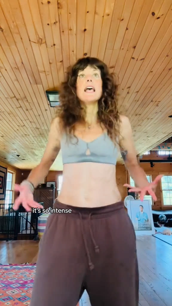 TikTok influencer tony.nagy demonstrates somatic shaking — and how easy it is to rid yourself of unwanted memories and painful trauma, which clears your body and mind for more healthy living. toni.nagy/tiktok