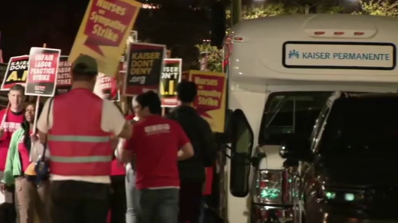 Thousands of Kaiser nurses, therapists walk off job in one-day strike | KTVU 