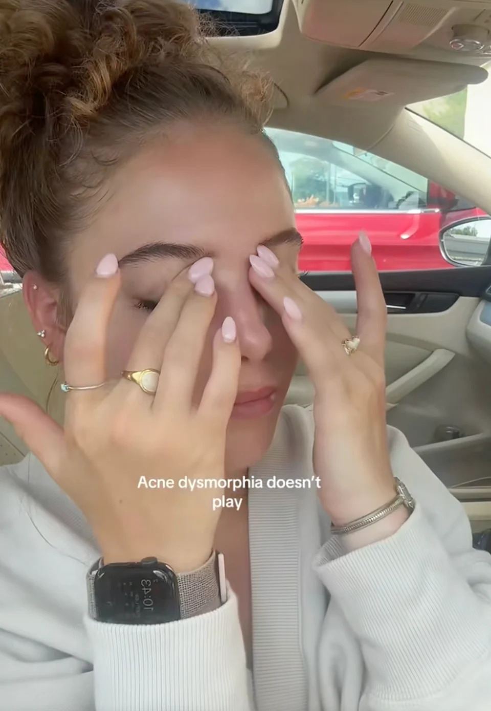 Maddie Ogle has shared her experience with skin dysmorphia on TikTok (TikTok/@maddieogle10)
