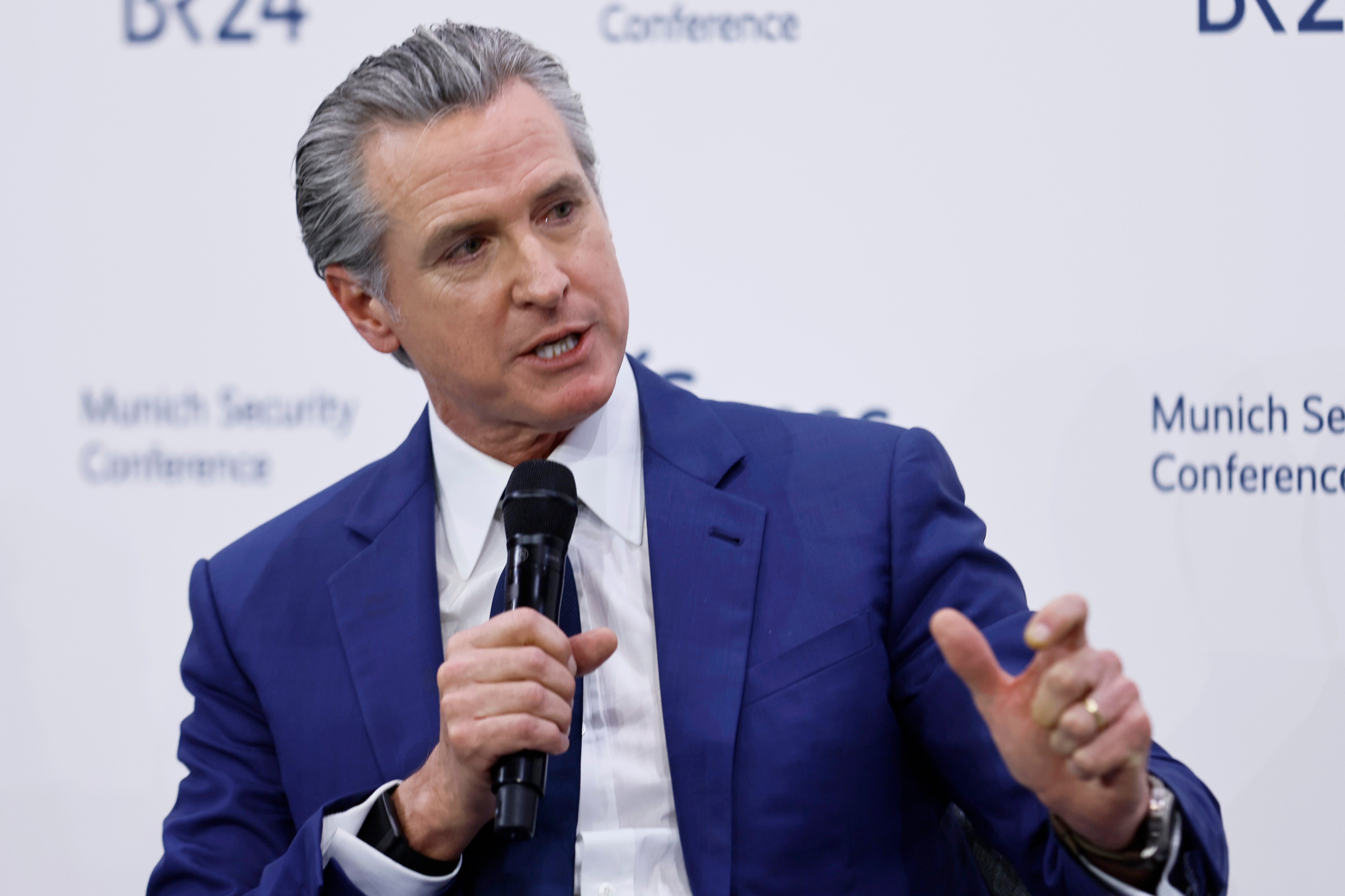 Gavin Newsom has given a scathing two-word retort after President Donald Trump publicly questioned the California governor’s mental health and 'cognitive' ability