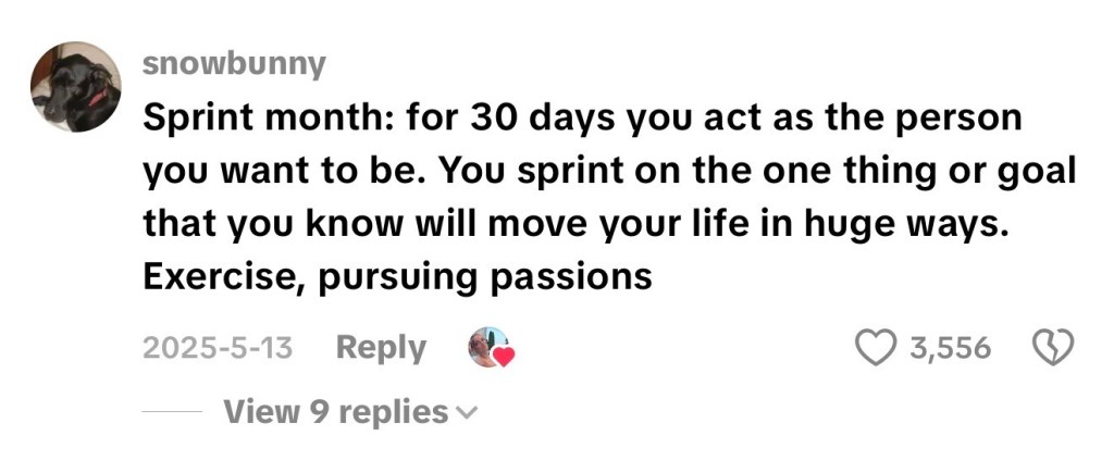 productivity, hacks, viral, sprint, month