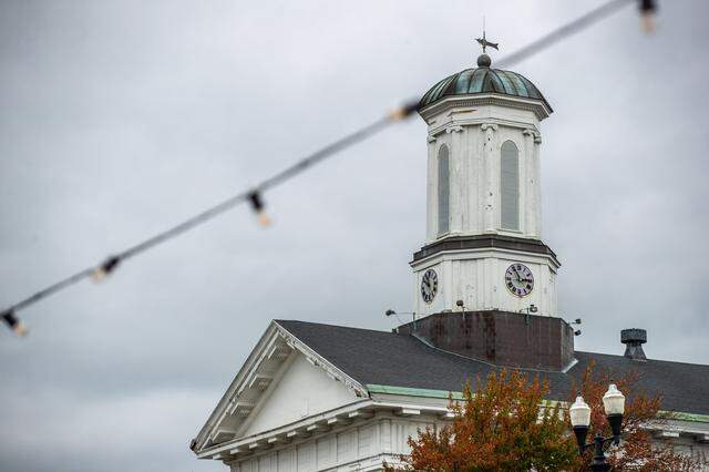 Renovations are underway at the Madison County Courthouse in Richmond, Ky., on Thursday, Sept. 28, 2023.