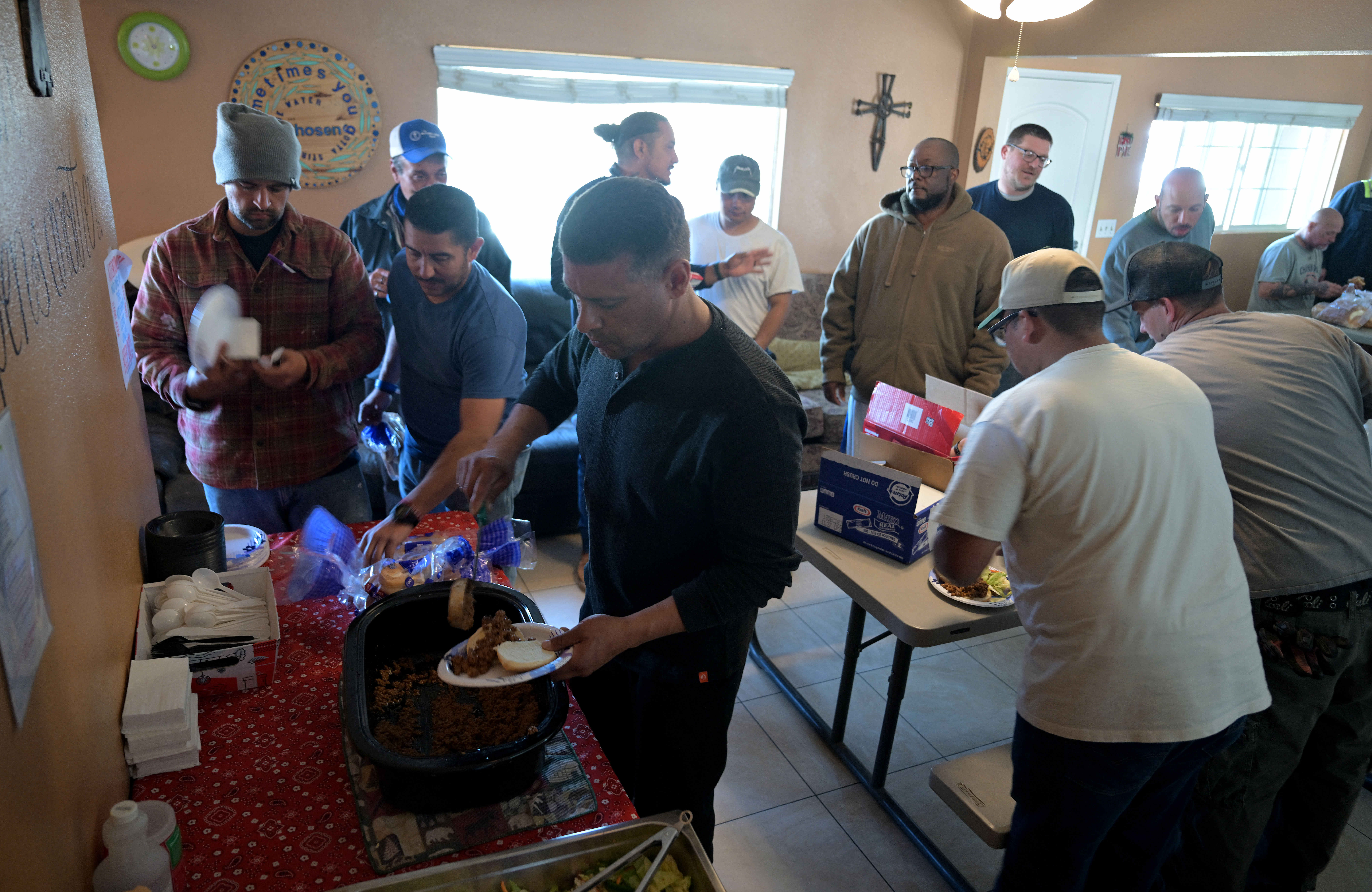 âRanchersâ at the River’s Edge Ranch line up to get...