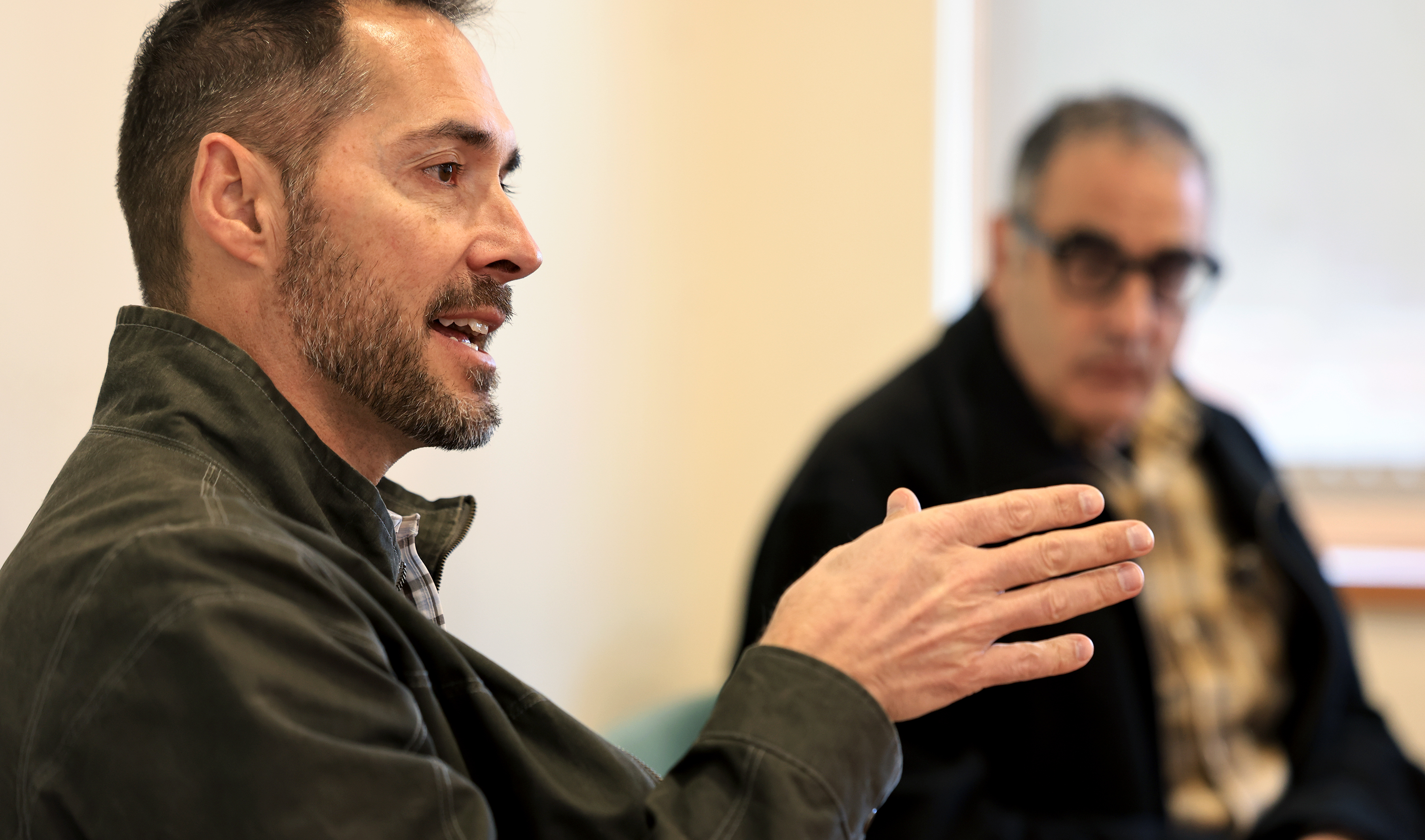 West County Health Centersâ CEO Jason Cunningham, left, with Psychiatrist...
