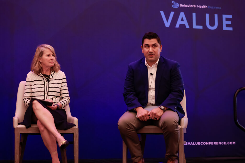 Christian-Herman, head of clinical strategy at Headway and erto Torres, vice president of business development at Octave, speak at VALUE. 