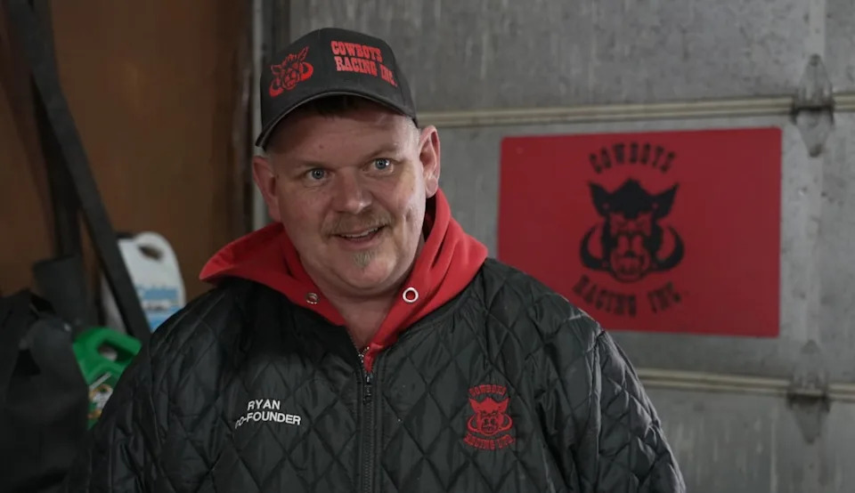 Ryan Ward struggled to get on quads to check fields while working on Brian Brown's farm after he suffered a severe brain injury in a motorcycle accident. He created Cowboys Mud Racing to try and help other men struggling with their mental health.