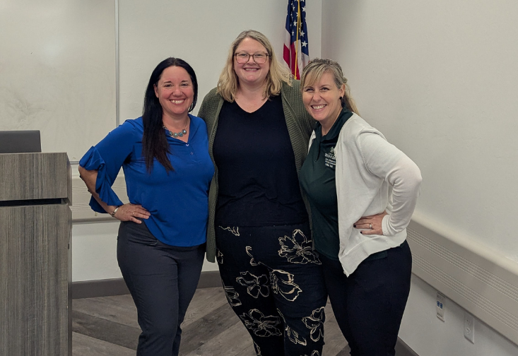 Cary Hopkins Hall, Abby Shockley and Beth Holland