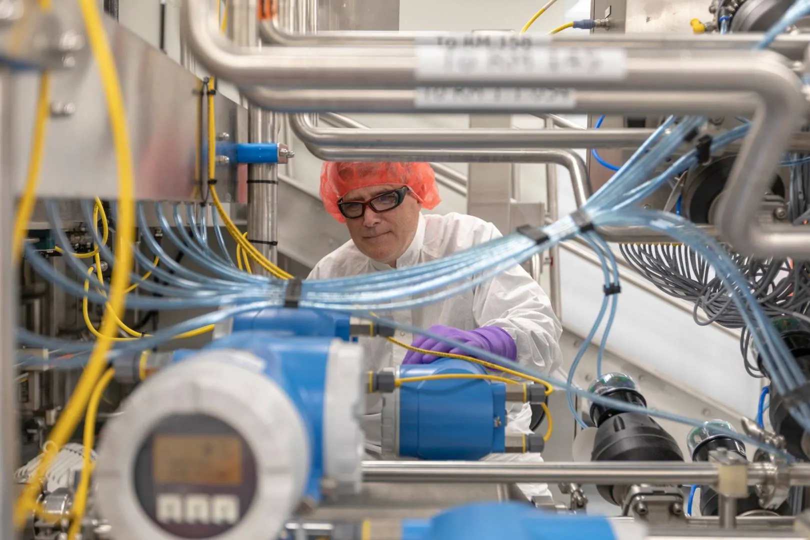 Novo Nordisk is working with the FDA to resolve production challenges in New Jersey. Pictured here is a production employee from the New Hampshire facility.
