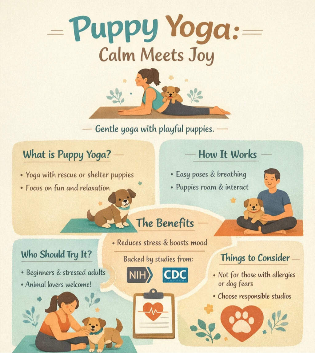 Puppy yoga