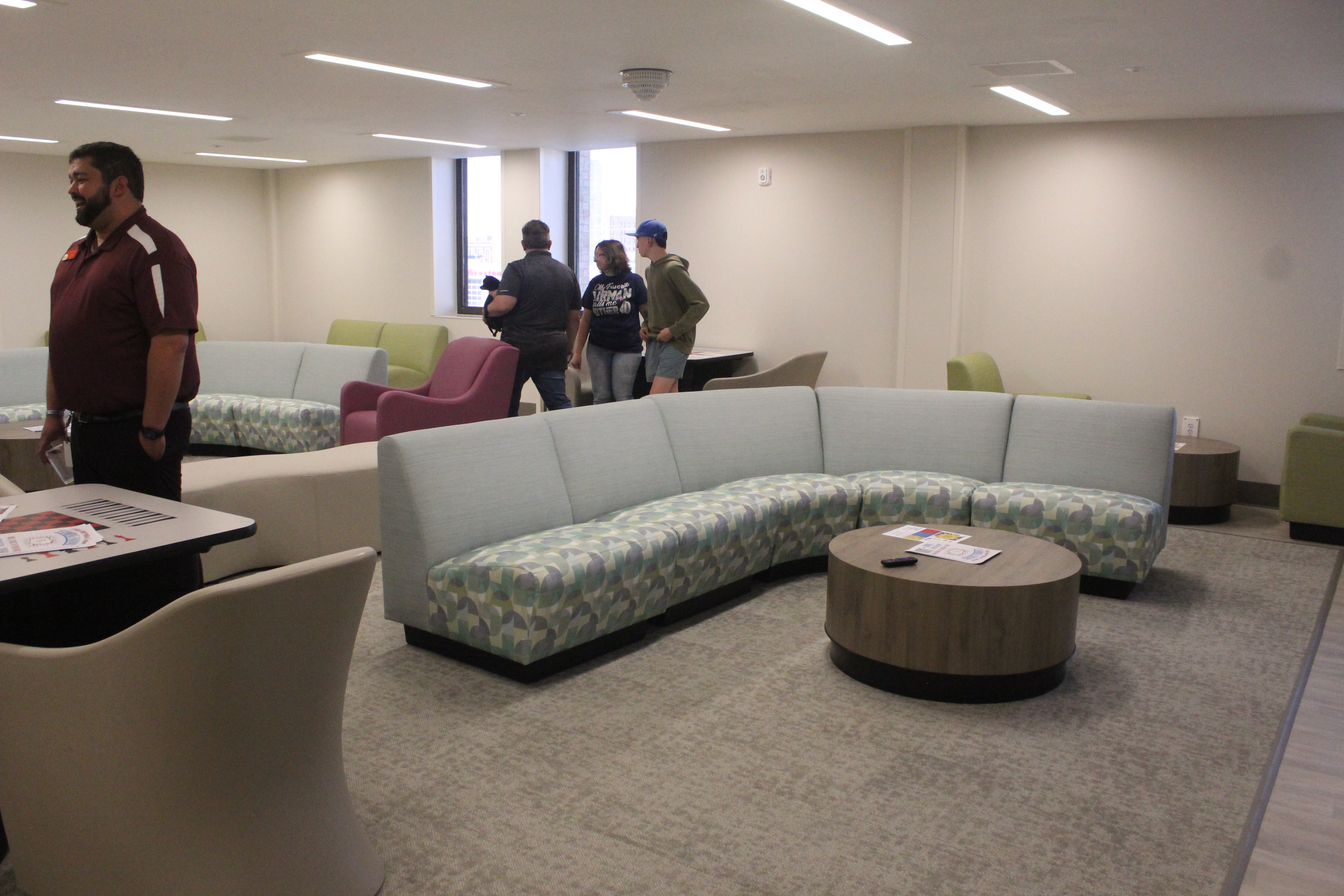 Common room at the Crisis Intervention Center. The center was open Thursday evening for an open house for the public. Photo by Cristina Janney/Hays Post