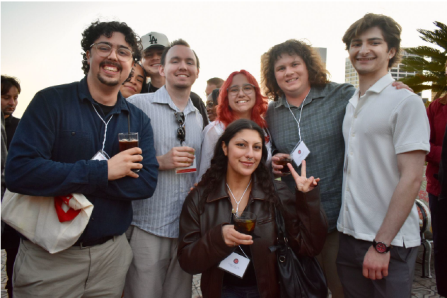 Attendees from the UNLV Alumni & Friends Mixer at Perch LA