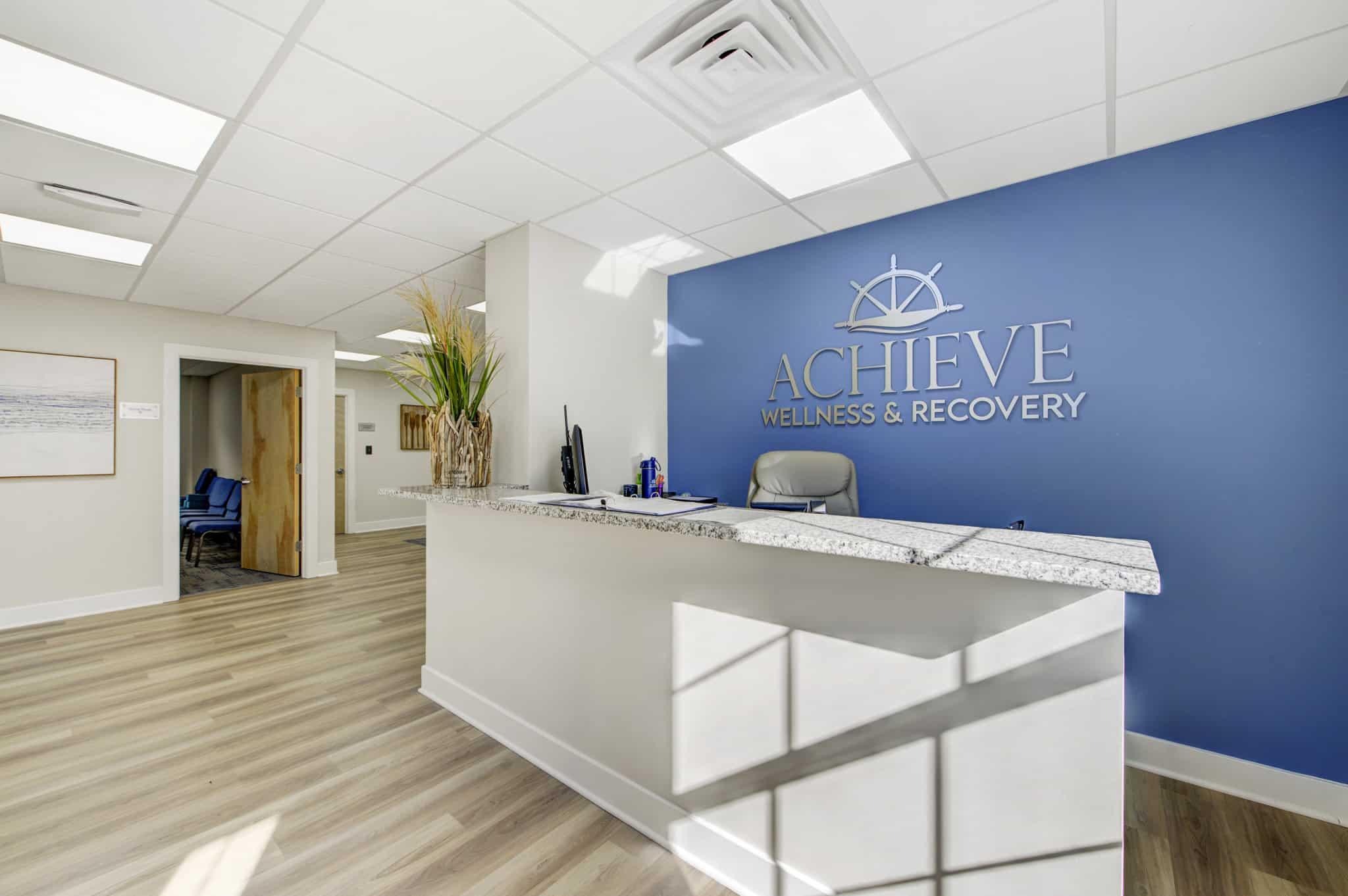 Reception area of Achieve Wellness & Recovery Northfield NJ addiction treatment center. CID 13130282030064254683. Part of the 2026 Integrated Care expansion for Ocean City and Downbeach healthcare access