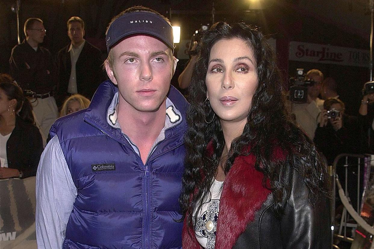 Cher and Elijah Blue Allman in Hollywood, Calif. in March 2001.Credit: Vince Bucci/Newsmakers/Getty