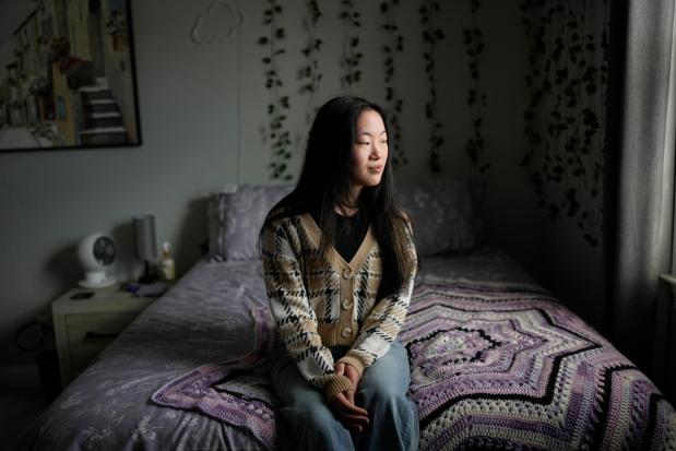 Zoie Albers poses for a portrait in Piperton, Tennessee.