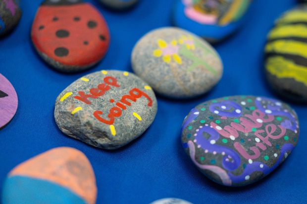 Through hands-on activities such as clay molding, creating vision boards, and writing positive messages to strangers, students explored unconventional careers in mental health.(Photo provided by CCEDC)